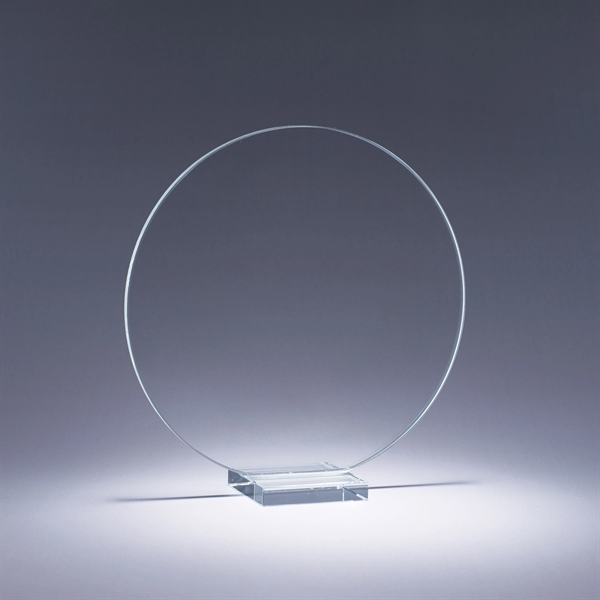 Starphire crystal award with matching base and deep etch imprint on... from ASI 62985 J. Charles