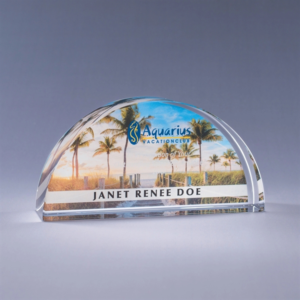 Arch award made of clear optic crystal with a clean, contemporary... from ASI 62985 J. Charles