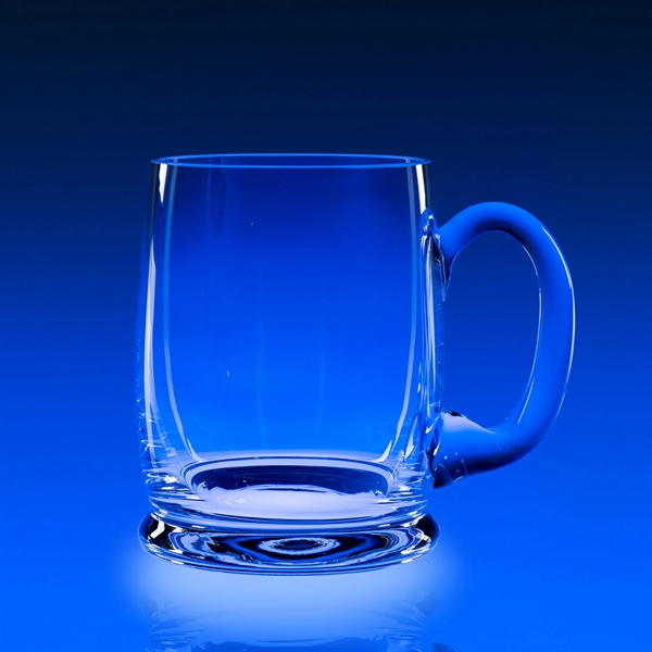 18 oz. hand-blown crystal bee mug with handle, deep etch or... from ASI 62985 J. Charles
