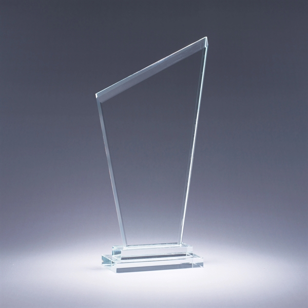Starphire crystal award with matching base and deep etch imprint on... from ASI 62985 J. Charles
