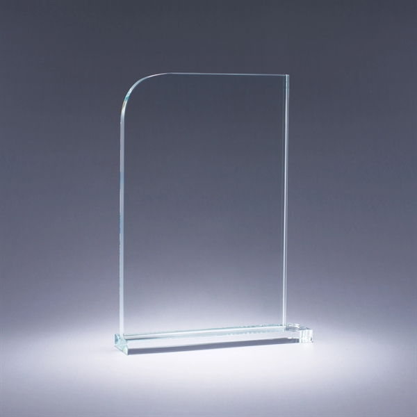 Elegant starphire crystal award with deep etch imprint on one side... from ASI 62985 J. Charles