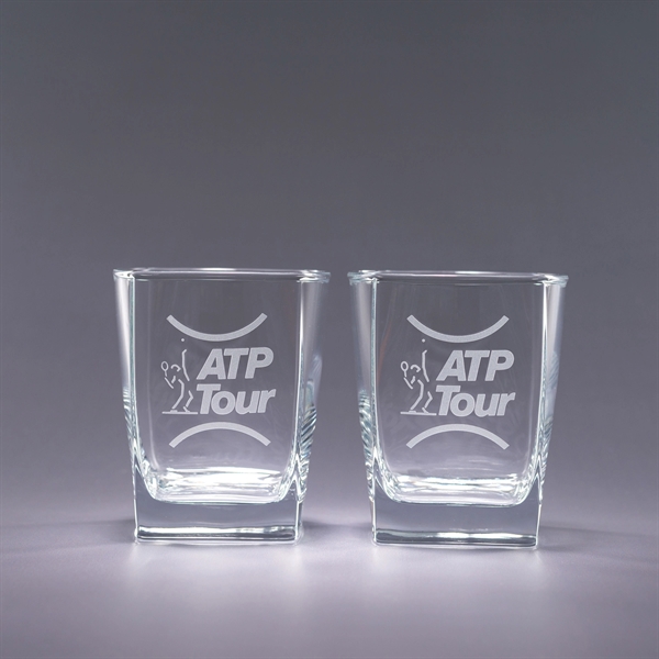 13 oz. On-the-Rocks glasses with deep etch or monogram imprint; includes... from ASI 62985 J. Charles