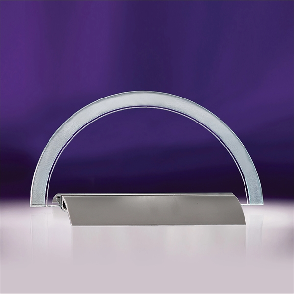 Horizon award made of brushed aluminum combined with jade crystal.... from ASI 62985 J. Charles