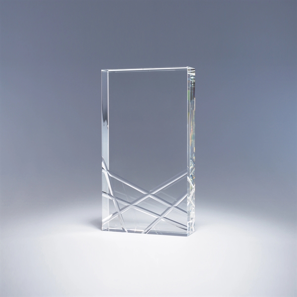 9" x 5" x 1.5" tablet-shaped optic Kinetic optical crystal award... from ASI 62985 J. Charles