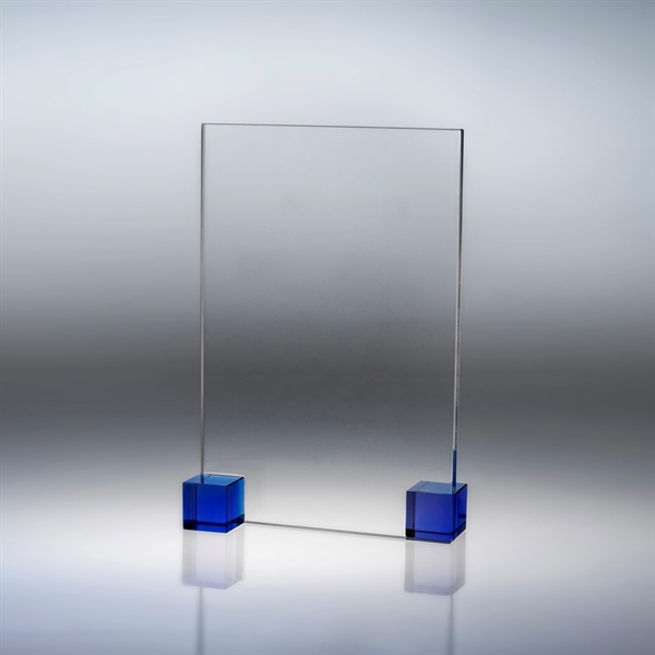 Elements award made of starphire crystal with a splash of red,... from ASI 62985 J. Charles