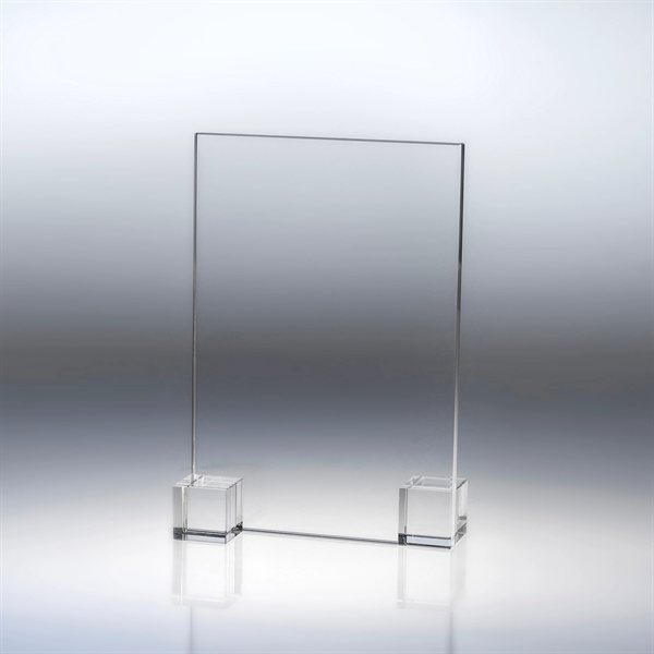 Elements award made of starphire crystal with a splash of red,... from ASI 62985 J. Charles