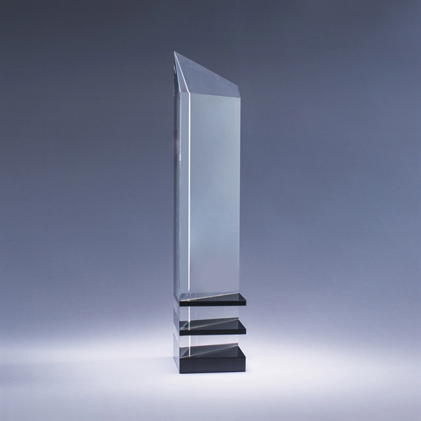 Optic and color optic crystal award with deep etch imprint, personalization... from ASI 62985 J. Charles