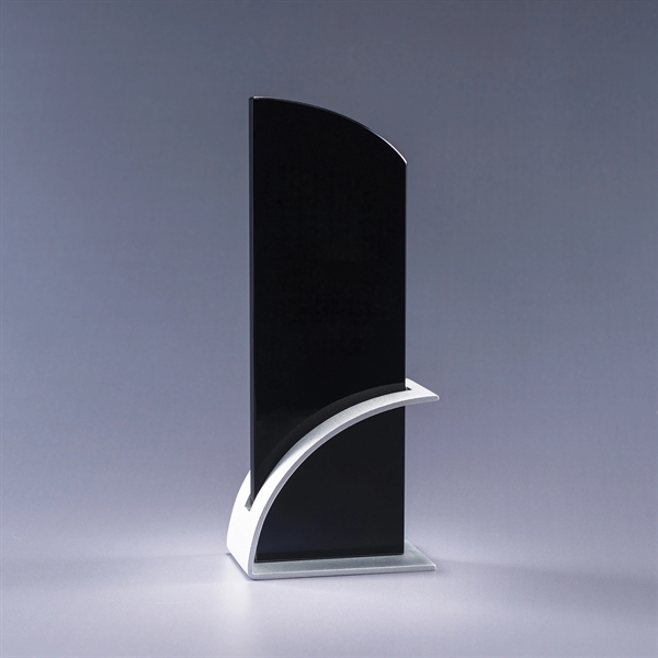 Optimist award with a matte-finish aluminum arc with choice of clear,... from ASI 62985 J. Charles