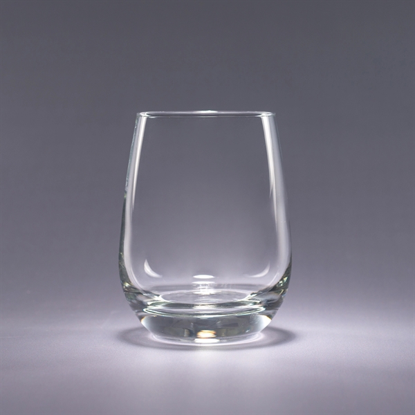 Set of two 4.5" x 3.25" 15.5-ounce stemless wine glasses in... from ASI 62985 J. Charles