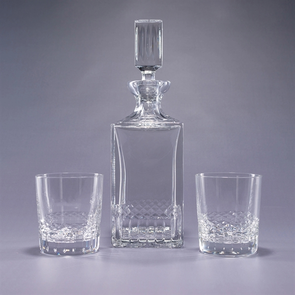 Exception three-piece bar set with 32 ounce decanter and pair of... from ASI 62985 J. Charles