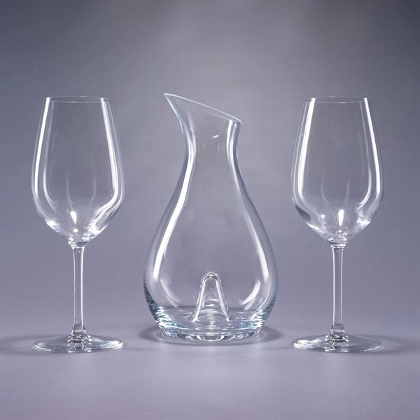 Five-piece Essence Domain barware set with 46 ounce decanter and pair... from ASI 62985 J. Charles