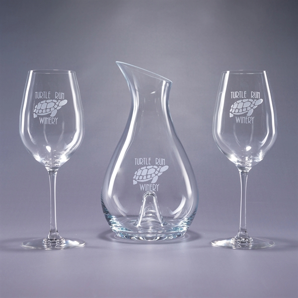 3-piece crystal white wine gift set with an Essence 46 oz.... from ASI 62985 J. Charles / J. Charles