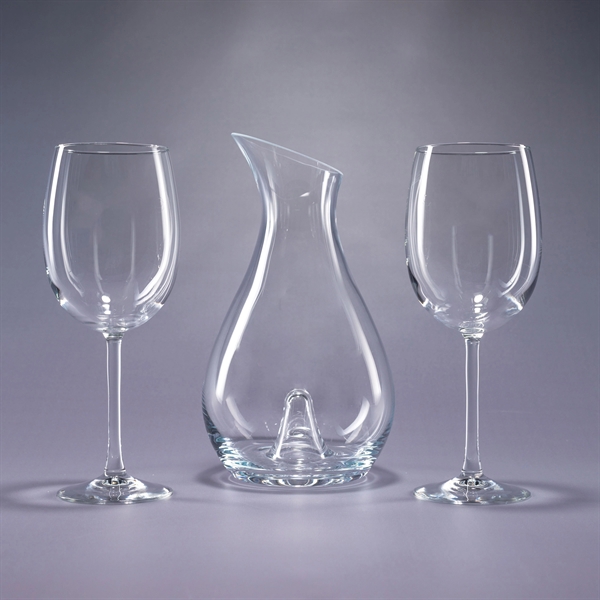 Three-piece Essence wine set with 46 ounce decanter and pair of... from ASI 62985 J. Charles