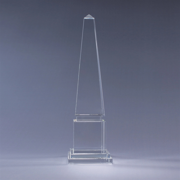 Athena award made of heavy optic crystal with an obelisk shape... from ASI 62985 J. Charles