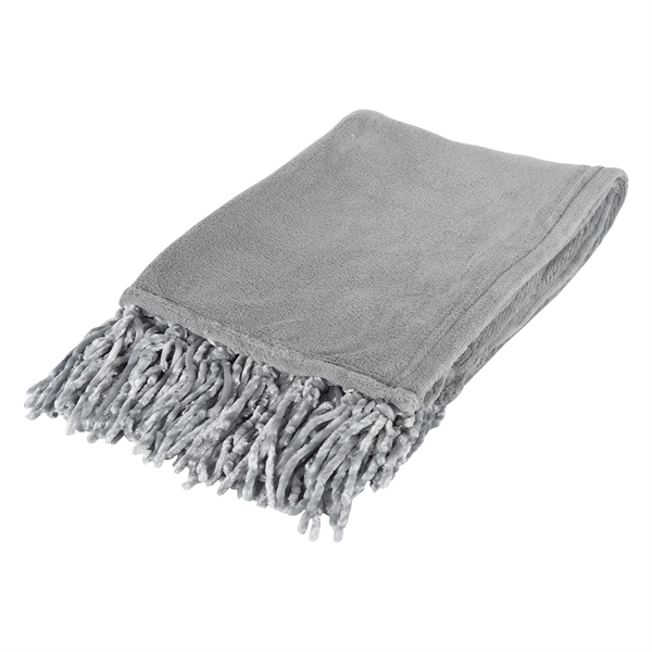 Chateau Chenille fringed blanket for adding a decorative accent or keeping... from ASI 61125 Hit Promotional Products / Hit®