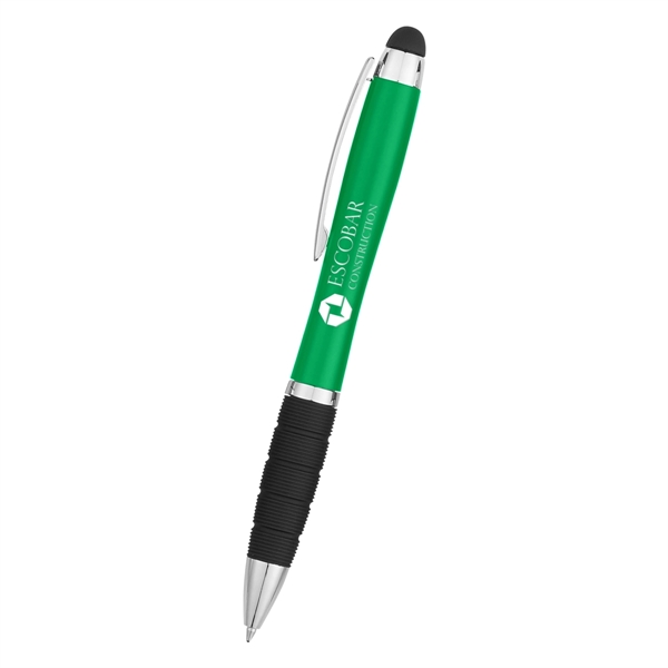 Twist-action pen with a light, stylus, and rubber grip for better... from ASI 61125 Hit Promotional Products / Hit®