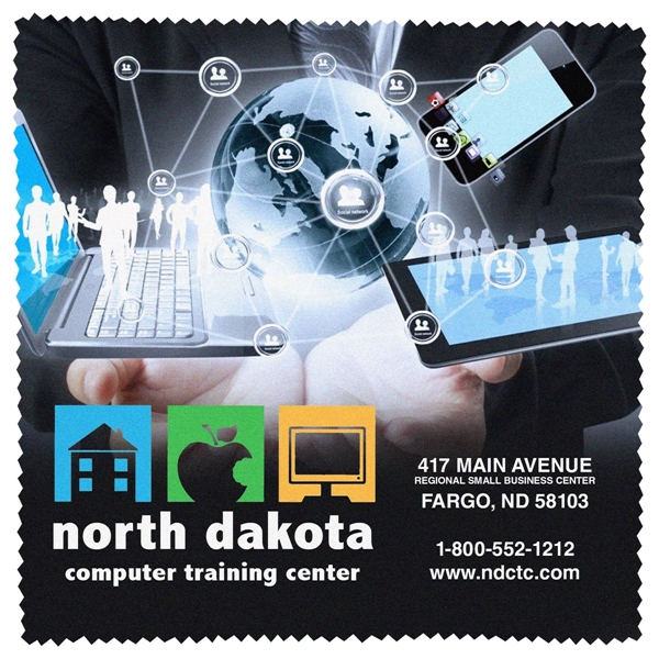 12" x 18" microfiber cleaning cloths with full color sublimation graphics.... from ASI 62660 Innovation Line