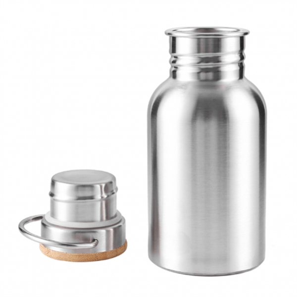 Stainless Steel Water Bottle with Bamboo Lid 350ML... from ASI 72657 Active Life Promo / Active Life Promo Ingrain Promo