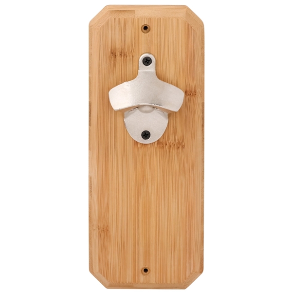 Wall mounted bottle opener made of bamboo and zinc alloy.... from ASI 57655 STOPNGO Line