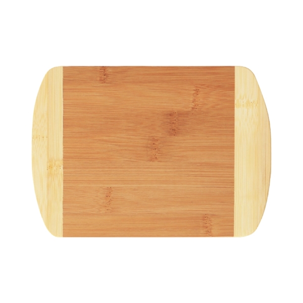8" x 5 3/4" x 7/16" bamboo cutting board with two-tone... from ASI 57655 STOPNGO Line