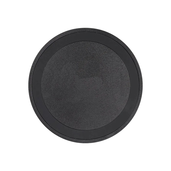 Black Qi wireless puck smartphone charging pad with built-in "Foreign Object... from ASI 57655 STOPNGO Line