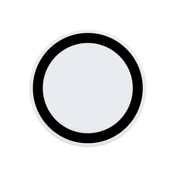 White Qi wireless puck smartphone charging pad with built-in "Foreign Object... from ASI 57655 STOPNGO Line