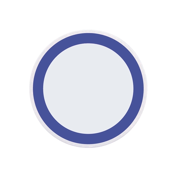 White Qi wireless puck smartphone charging pad with built-in "Foreign Object... from ASI 57655 STOPNGO Line