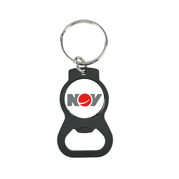 Bottle opener key tag with a split ring and available in... from ASI 46170 Compass Industries Inc