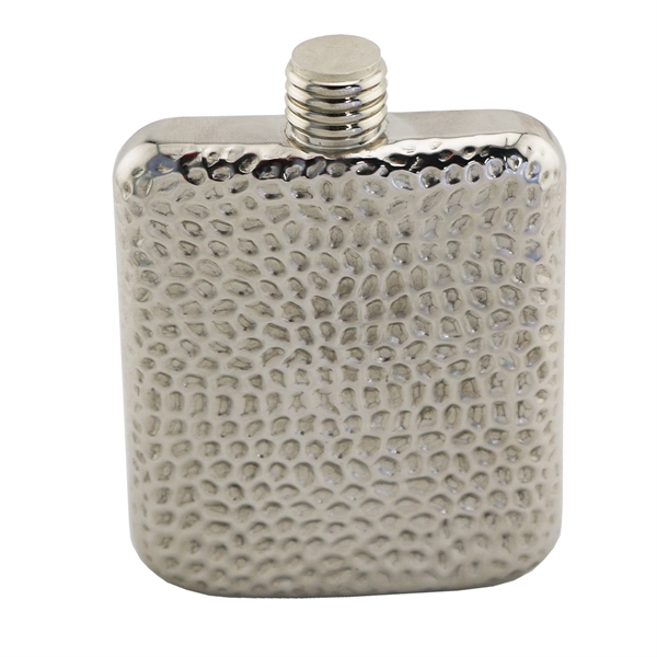 Eight-ounce round pocket flask that's made of stainless steel with screw-on... from ASI 55450 Franmara Inc