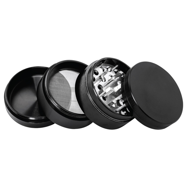 Herb grinder with a magnetized lid, pollen catcher, screen cleaner and... from ASI 57655 STOPNGO Line