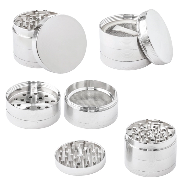 Herb grinder with a magnetized lid, pollen catcher, screen cleaner and... from ASI 57655 STOPNGO Line