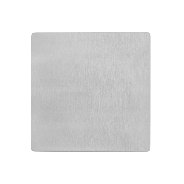 3 3/8" x 3 3/8" square beverage coaster made of stainless... from ASI 57655 STOPNGO Line