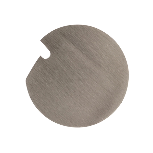 Coaster made with a brushed stainless steel finish and backed by... from ASI 57655 STOPNGO Line