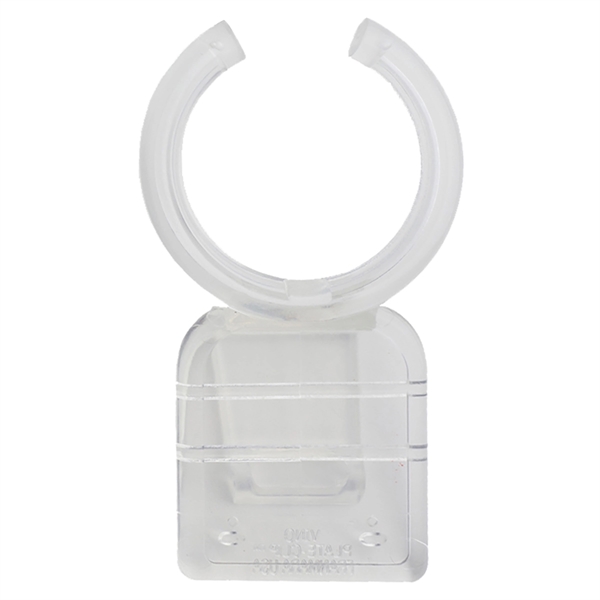 Customizable set of two 3 1/2" plastic clips attaches wine glass... from ASI 55450 Franmara Inc