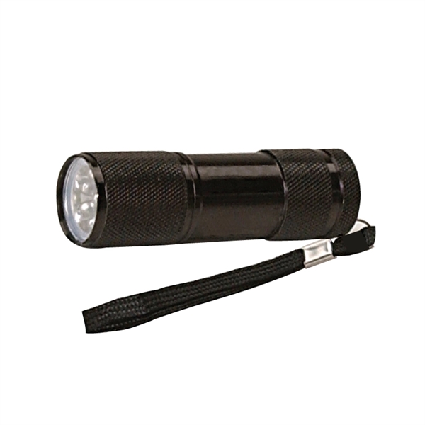 Black ultraviolet (UV) LED flashlight with 9 bulbs and 3 AAA... from ASI 57655 STOPNGO Line