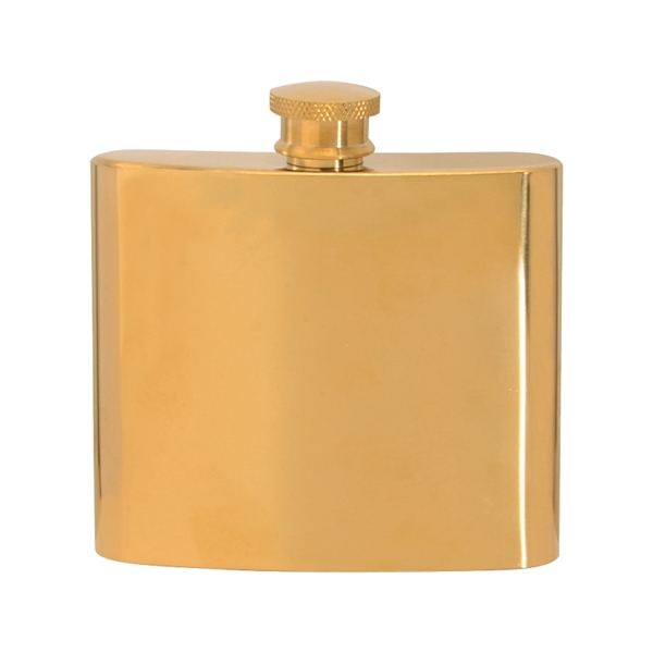5 oz. gold-plated stainless steel hip flask.... from ASI 57655 STOPNGO Line
