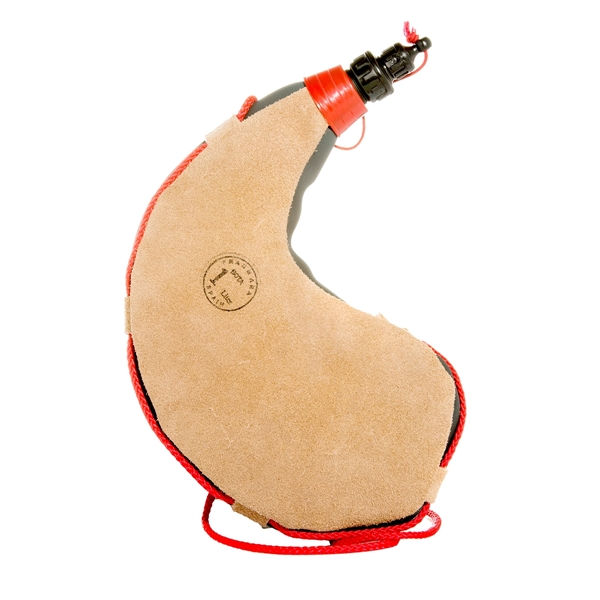 Leather Bota bag with PVC latex liner and red braided shoulder... from ASI 55450 Franmara Inc