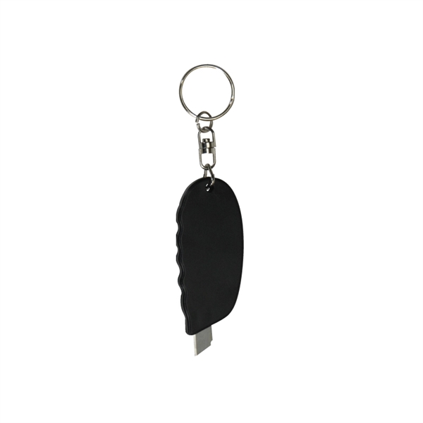 Grip handle keyring with a contoured plastic body and spring-loaded retractable... from ASI 57655 STOPNGO Line