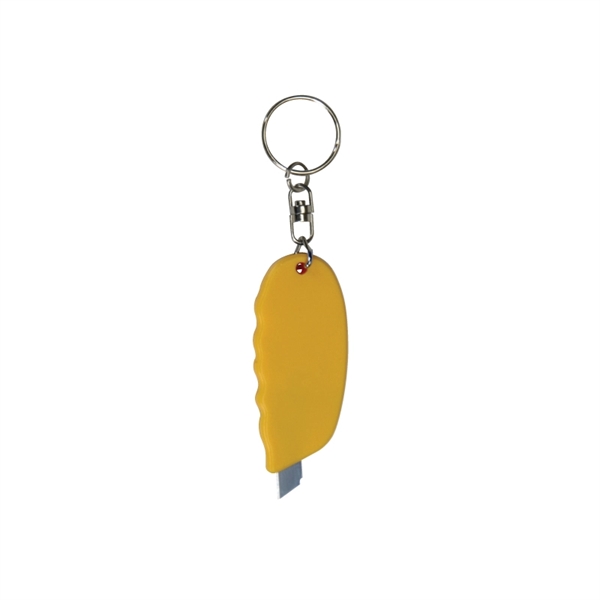 Grip handle keyring with a contoured plastic body and spring-loaded retractable... from ASI 57655 STOPNGO Line