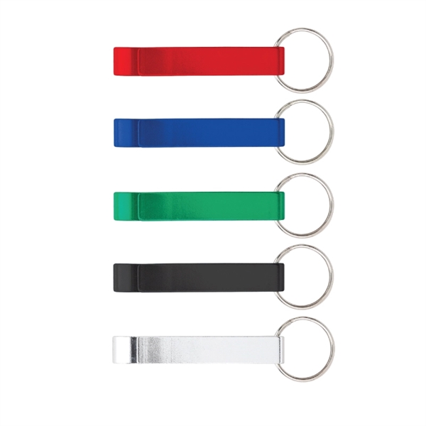 Keyring made of anodized aluminum that works as a bottle opener.... from ASI 57655 STOPNGO Line