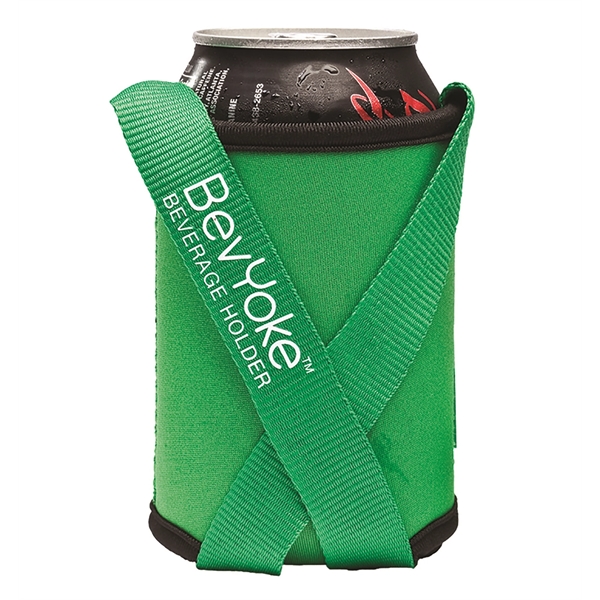 Beverage holder, stretchable neoprene sleeve with lanyard.... from ASI 55450 Franmara Inc