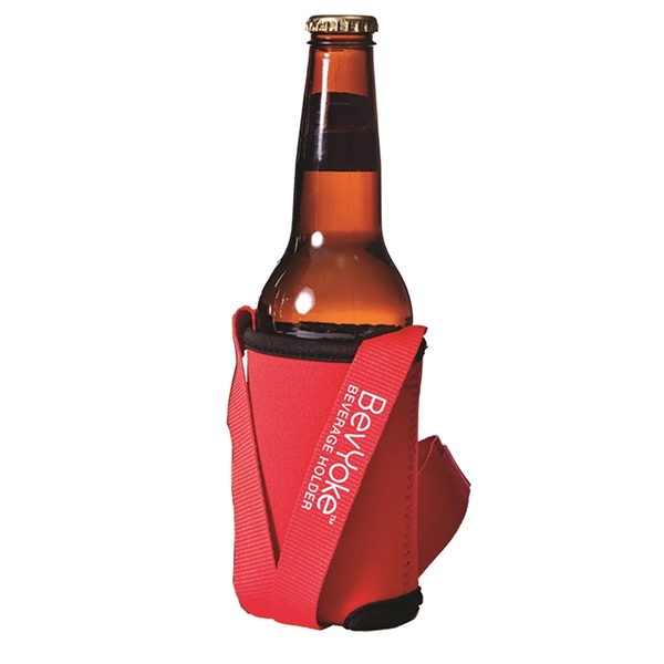 Beverage holder, stretchable neoprene sleeve with lanyard.... from ASI 55450 Franmara Inc