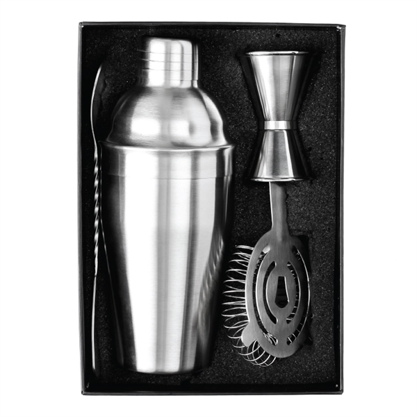 Bartender's mixology cocktail shaker bar set with a shaker, jigger, mixing... from ASI 57655 STOPNGO Line