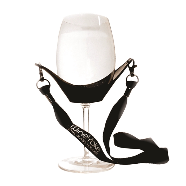 Wine glass holder with hands free 38" lanyard... from ASI 55450 Franmara Inc