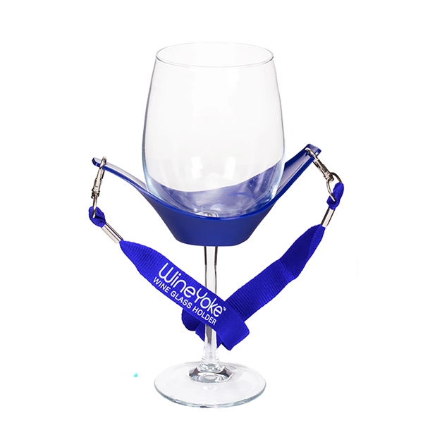 Wine glass holder with hands free 38" lanyard... from ASI 55450 Franmara Inc