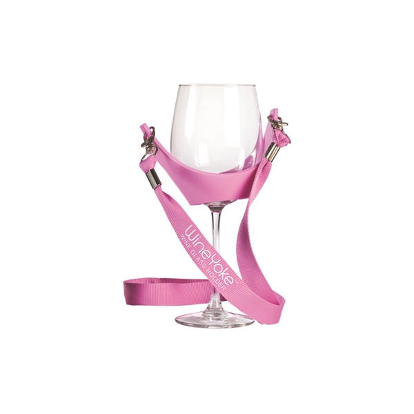 Wine glass holder with hands free 38" lanyard... from ASI 55450 Franmara Inc