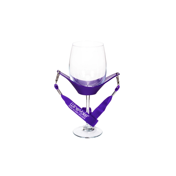 Wine glass holder with hands free 38" lanyard... from ASI 55450 Franmara Inc