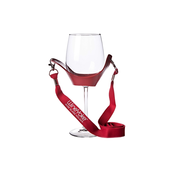 Wine glass holder with hands free 38" lanyard... from ASI 55450 Franmara Inc