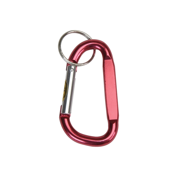 6mm carabiner made of anodized aluminum with a split keyring.... from ASI 57655 STOPNGO Line