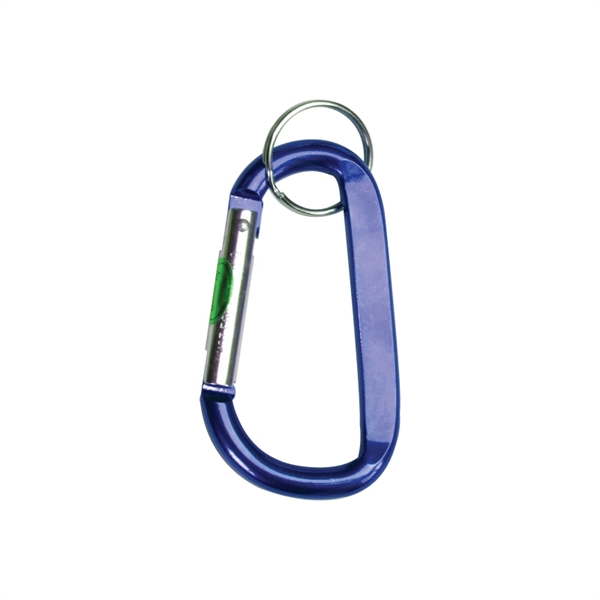 Carabiner keyring made of anodized aluminum with a split ring.... from ASI 57655 STOPNGO Line